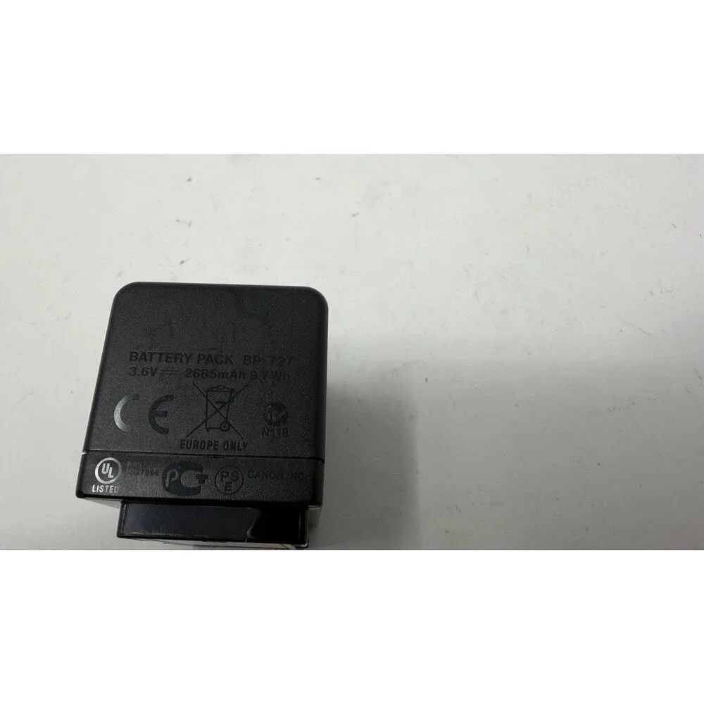 Canon BP-727 3.6V 2685mAh 9.7Wh Genuine OEM Intelligent Li-ion Battery - Used